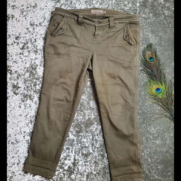 Torrid Crop Aviator Skinny Stretch Twill Mid- Rise Pant - Picture 2 of 8